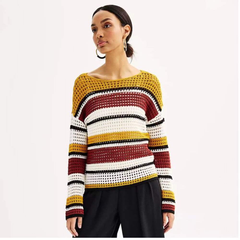 Knit Multi Colored Sweater